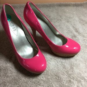 Guess Hot Pink Heels 8
